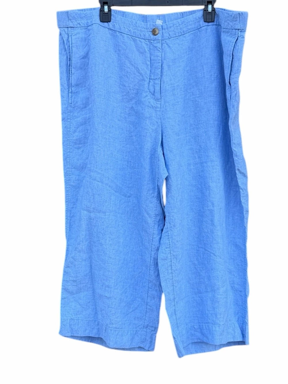 J. Jill Love Linen Light Blue Cropped Pants size 3x